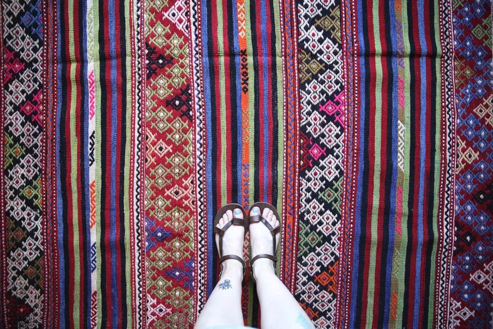 Vintage Aegean Cicim Kilim 5.2ftx8.3ft