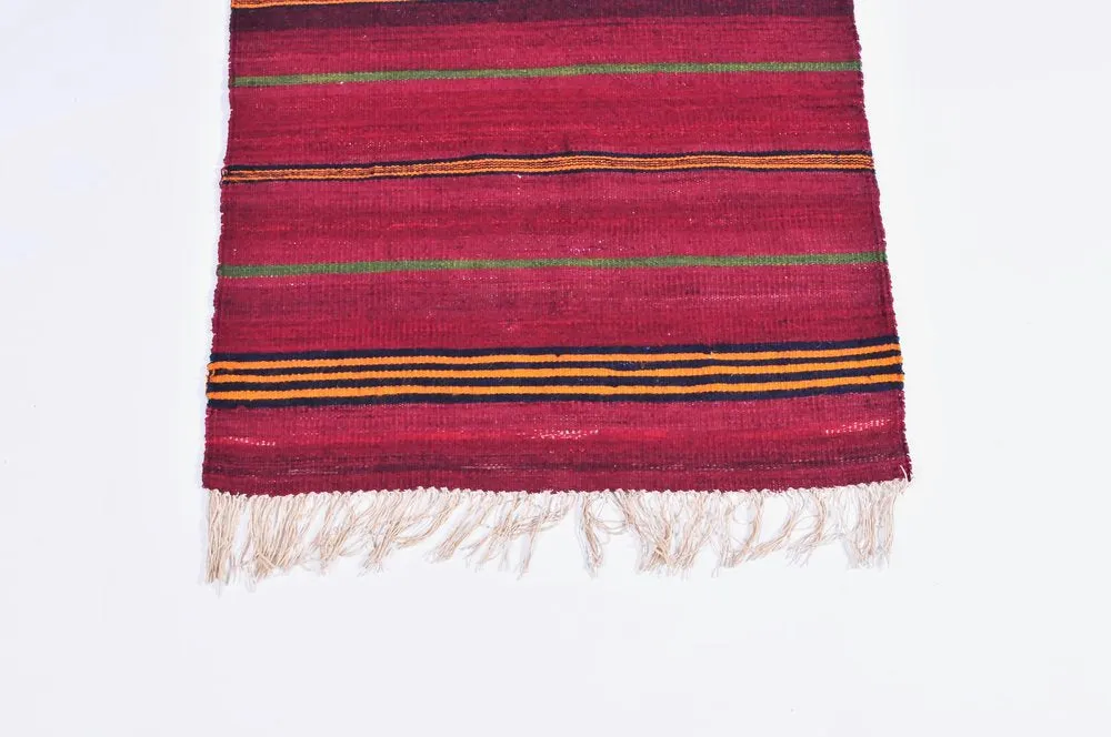 Vintage Anatolian Kilim Runner 1.10ftx9ft