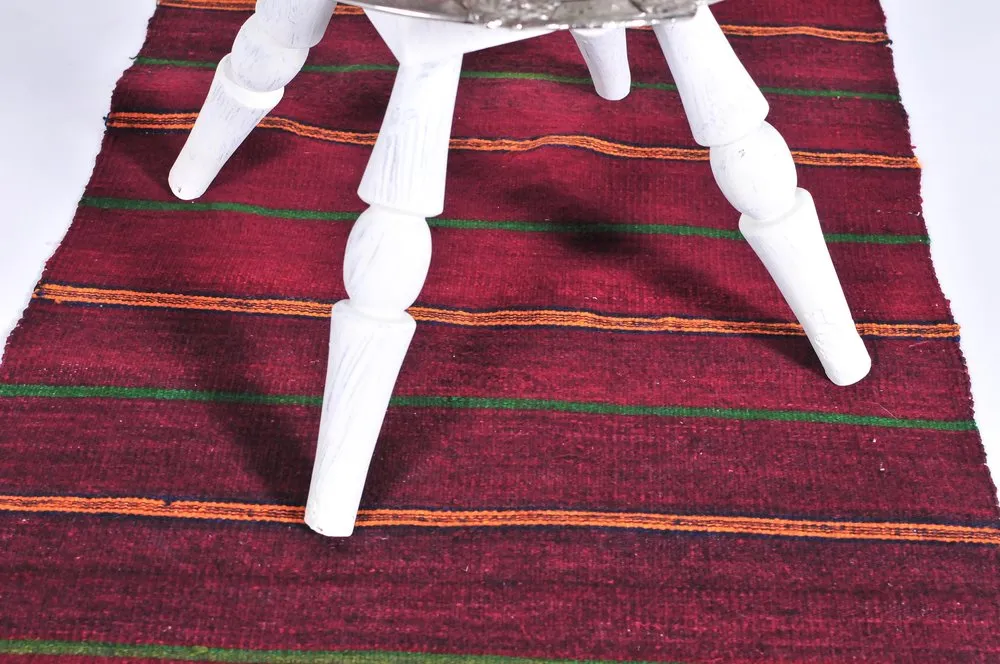 Vintage Anatolian Kilim Runner 1.10ftx9ft
