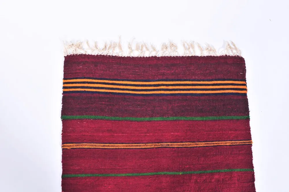 Vintage Anatolian Kilim Runner 1.10ftx9ft