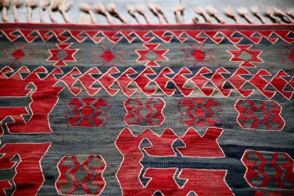 Vintage Balikesir Yuncu Kilim 5x8.9ft