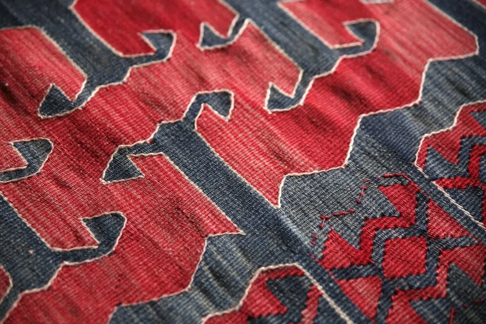 Vintage Balikesir Yuncu Kilim 5x8.9ft