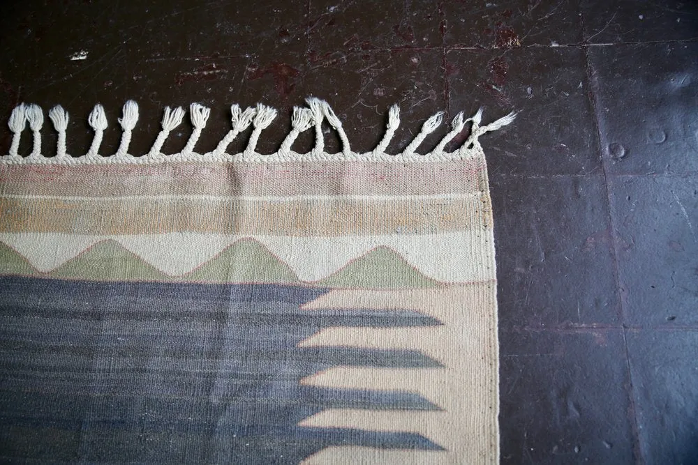 Vintage Bodrum Bos Kilim 3.11ft x 6.5ft