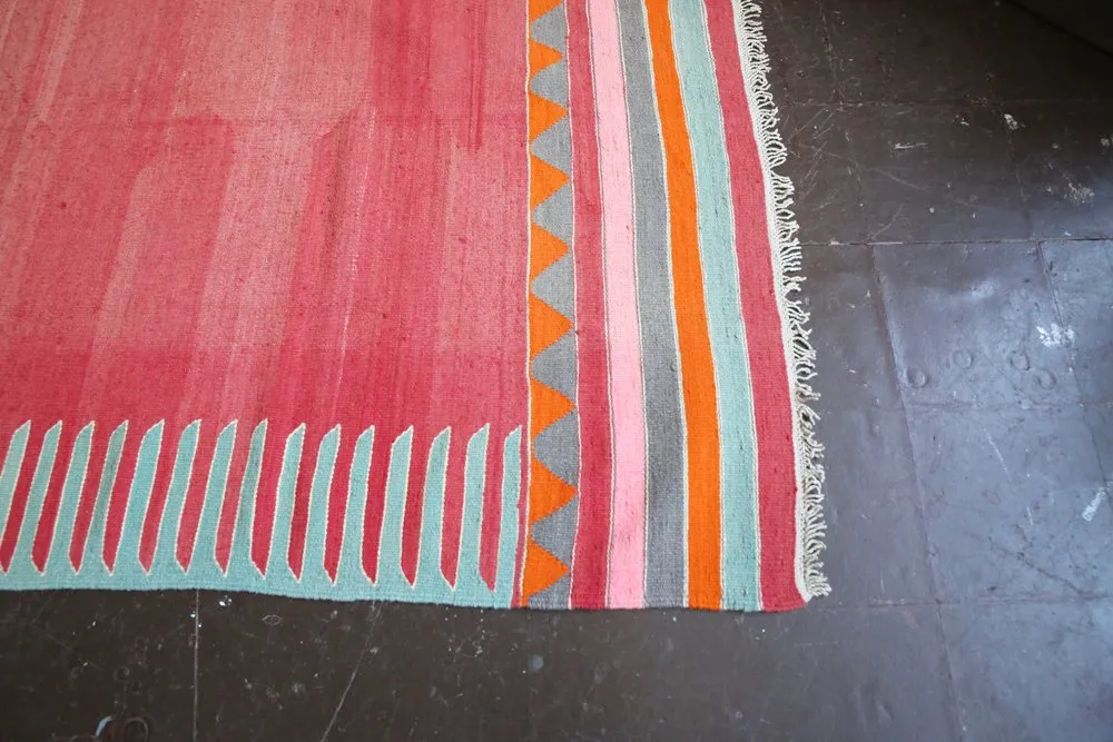 Vintage Bodrum Kilim 4.4ft x 8.3ft
