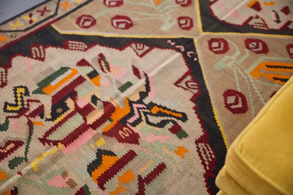 Vintage Kars Kilim 5.2ftx10ft