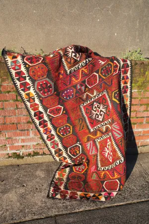 Vintage Maras Kilim 4x6.5ft