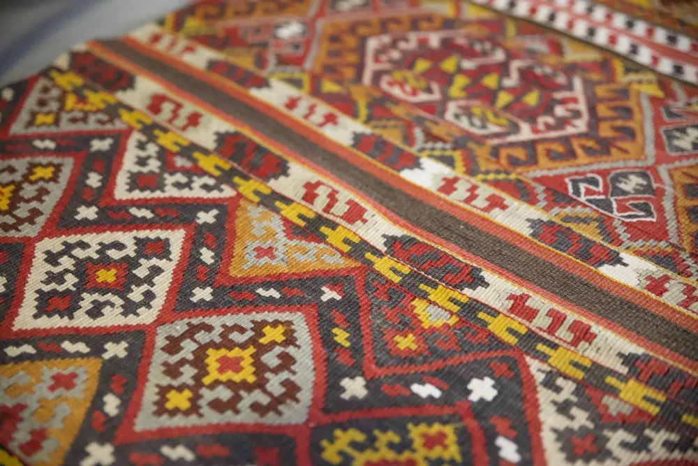 Vintage Maras Kilim Runner 2ft x 10.10ft