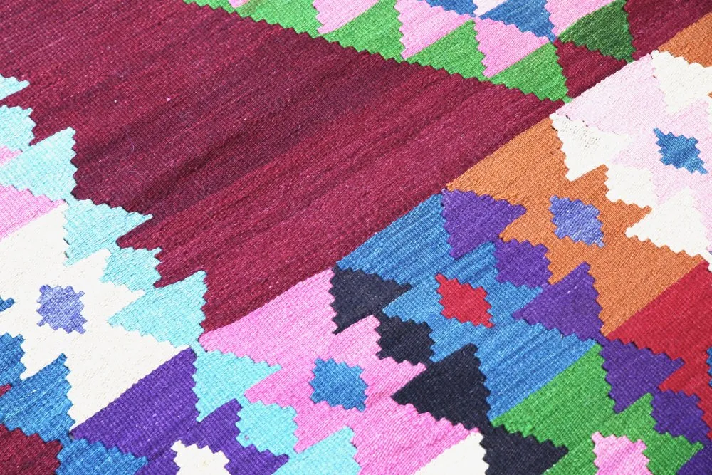 Vintage Milas Bencik Kilim 5.4x8.4ft