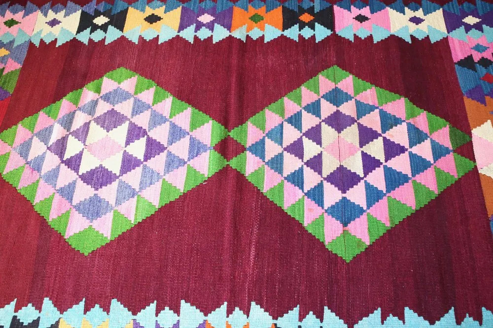 Vintage Milas Bencik Kilim 5.4x8.4ft
