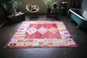 Vintage Milas Bencik Kilim 5.7x6.10