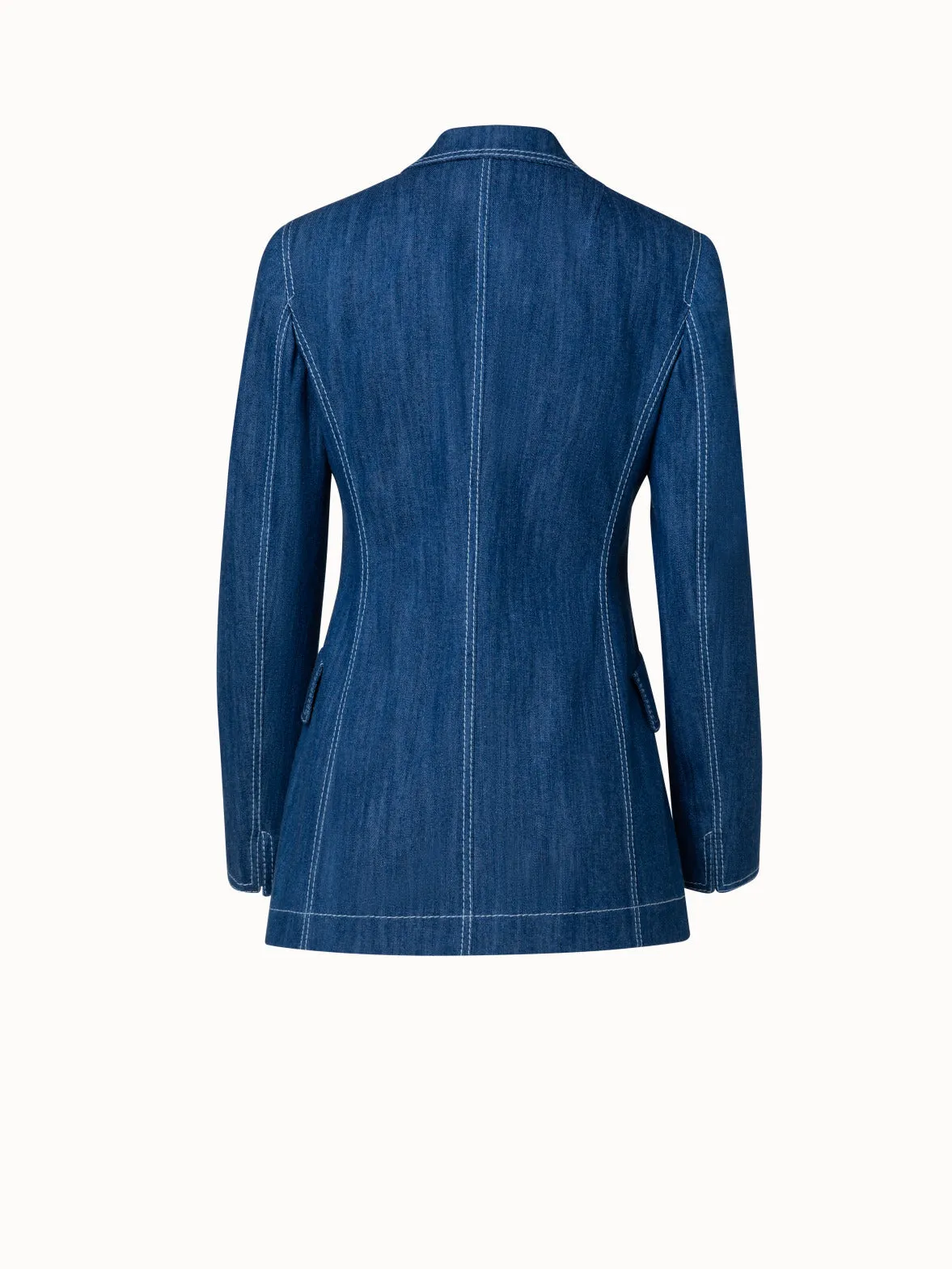 Washed Denim Blazer
