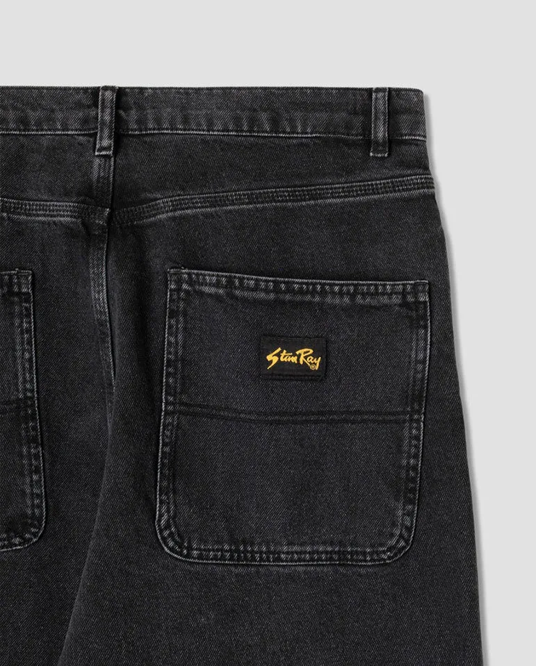 Wide 5 Pant Washed Black