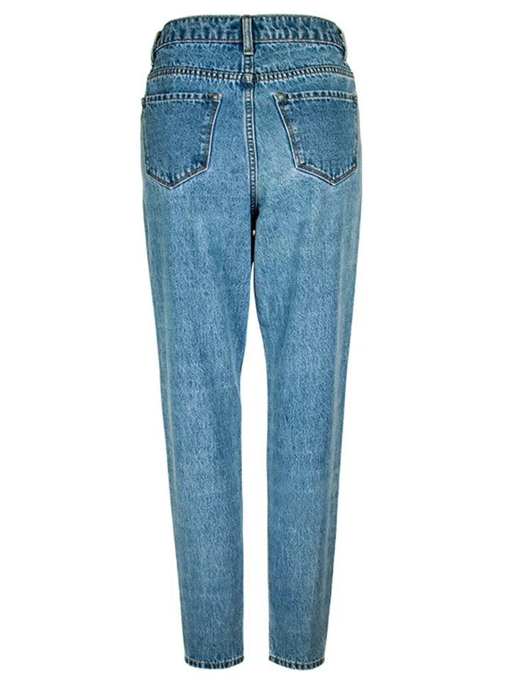 Women's Casual Style Harem Fit Campus Denim Jeans