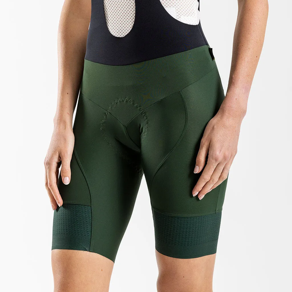 Women's Supremo Pace Bib Shorts (Forest)