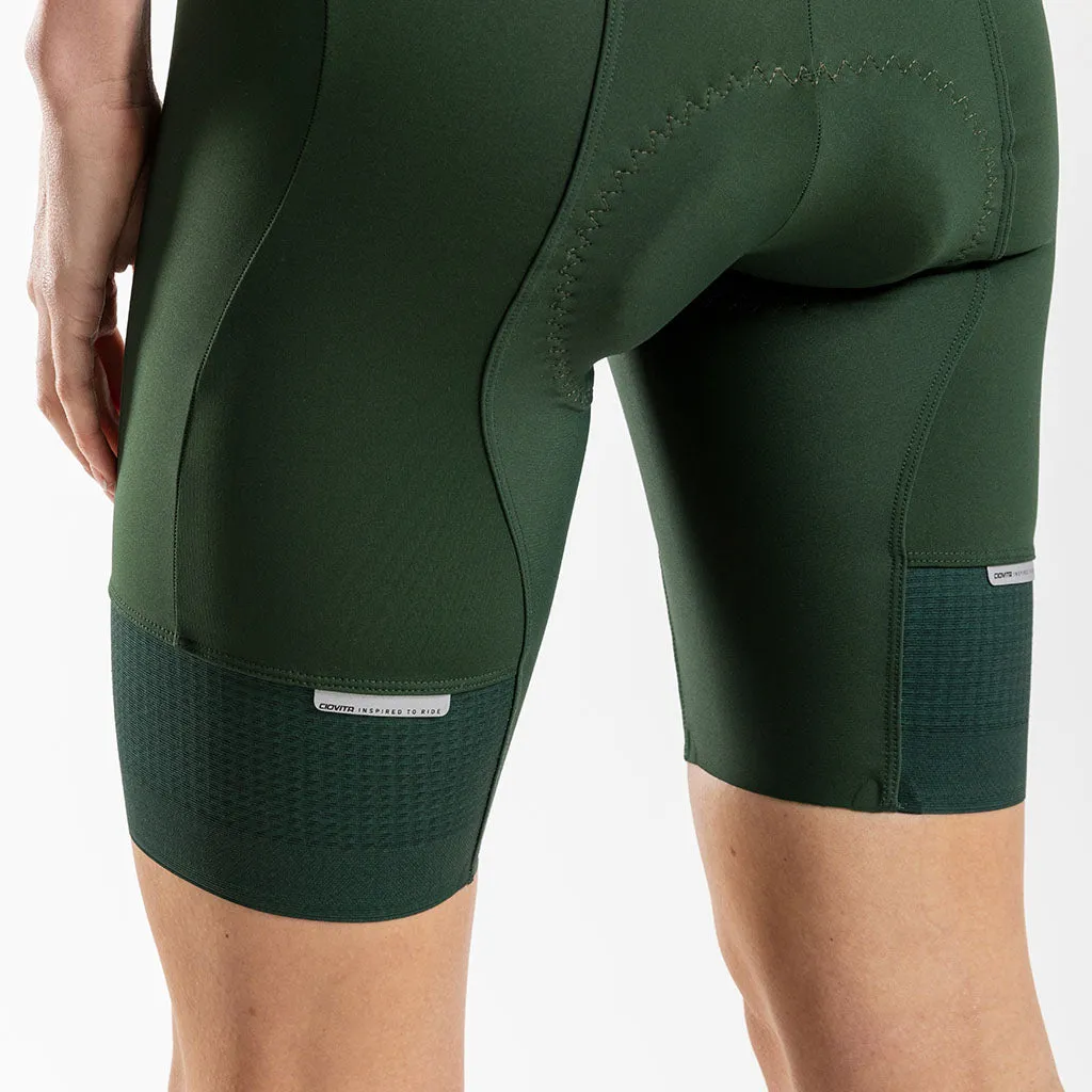 Women's Supremo Pace Bib Shorts (Forest)